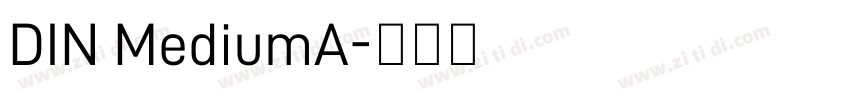 DIN MediumA字体转换